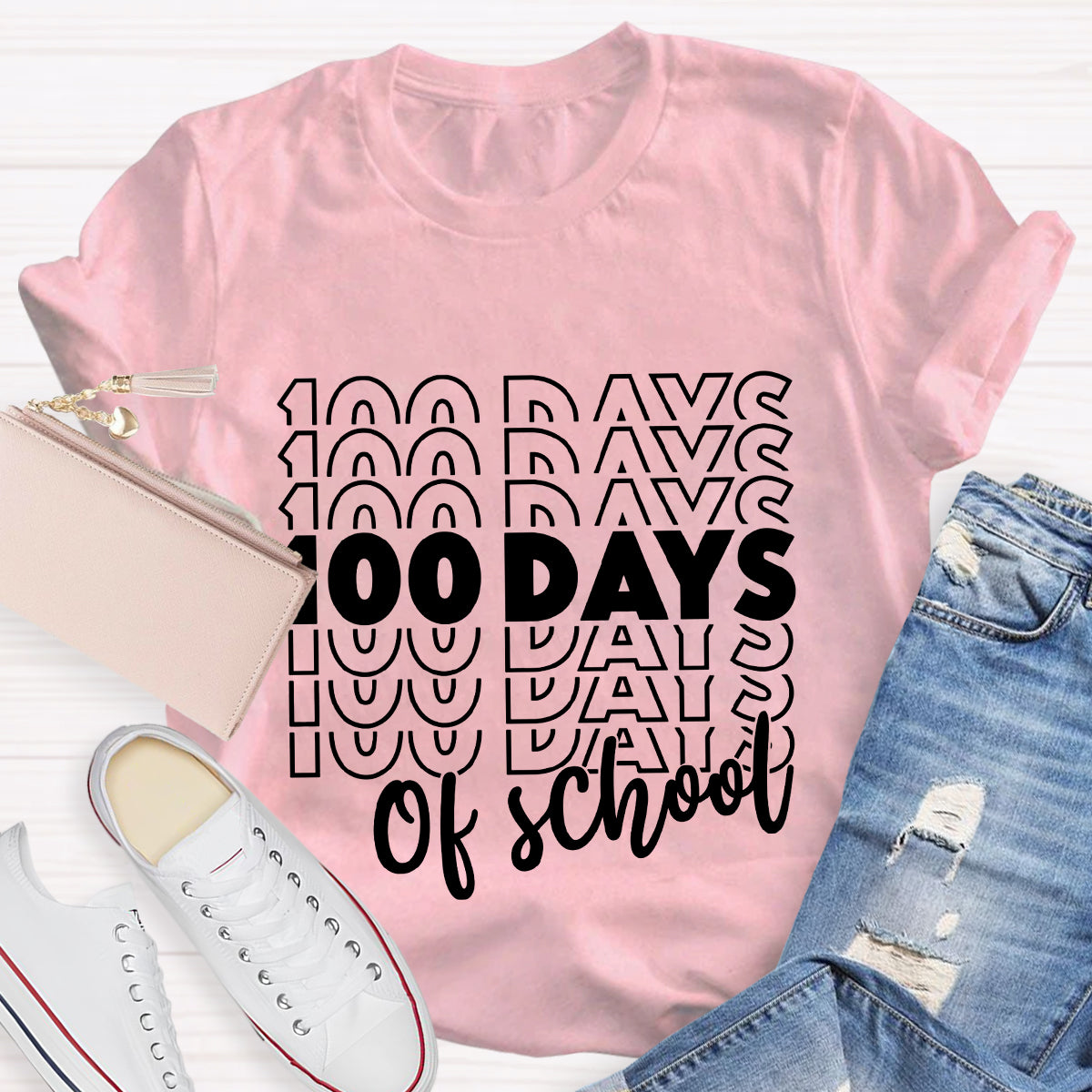 100 Days Of School Teacher T-Shirt