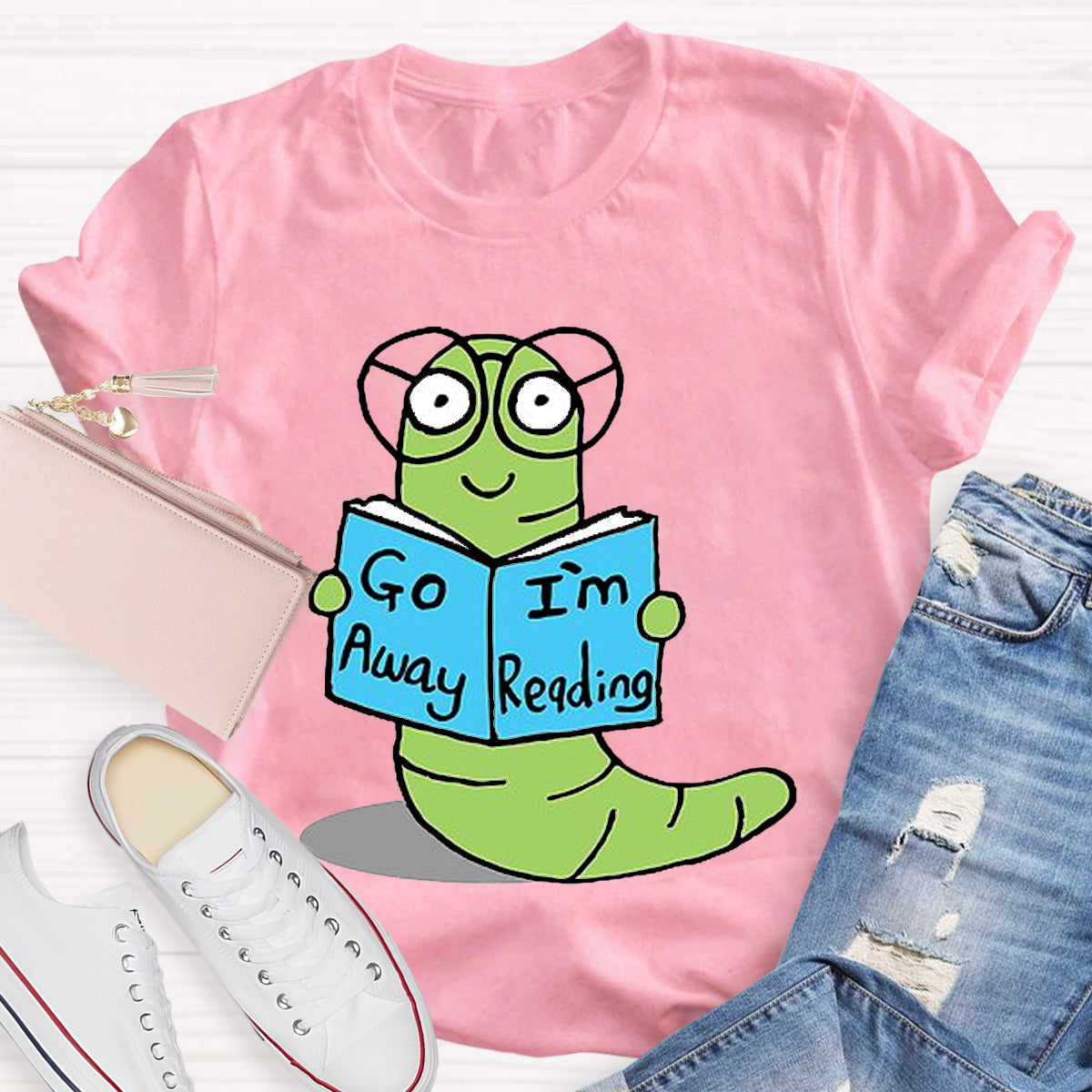 Go Away I'm Reading Teacher T-Shirt