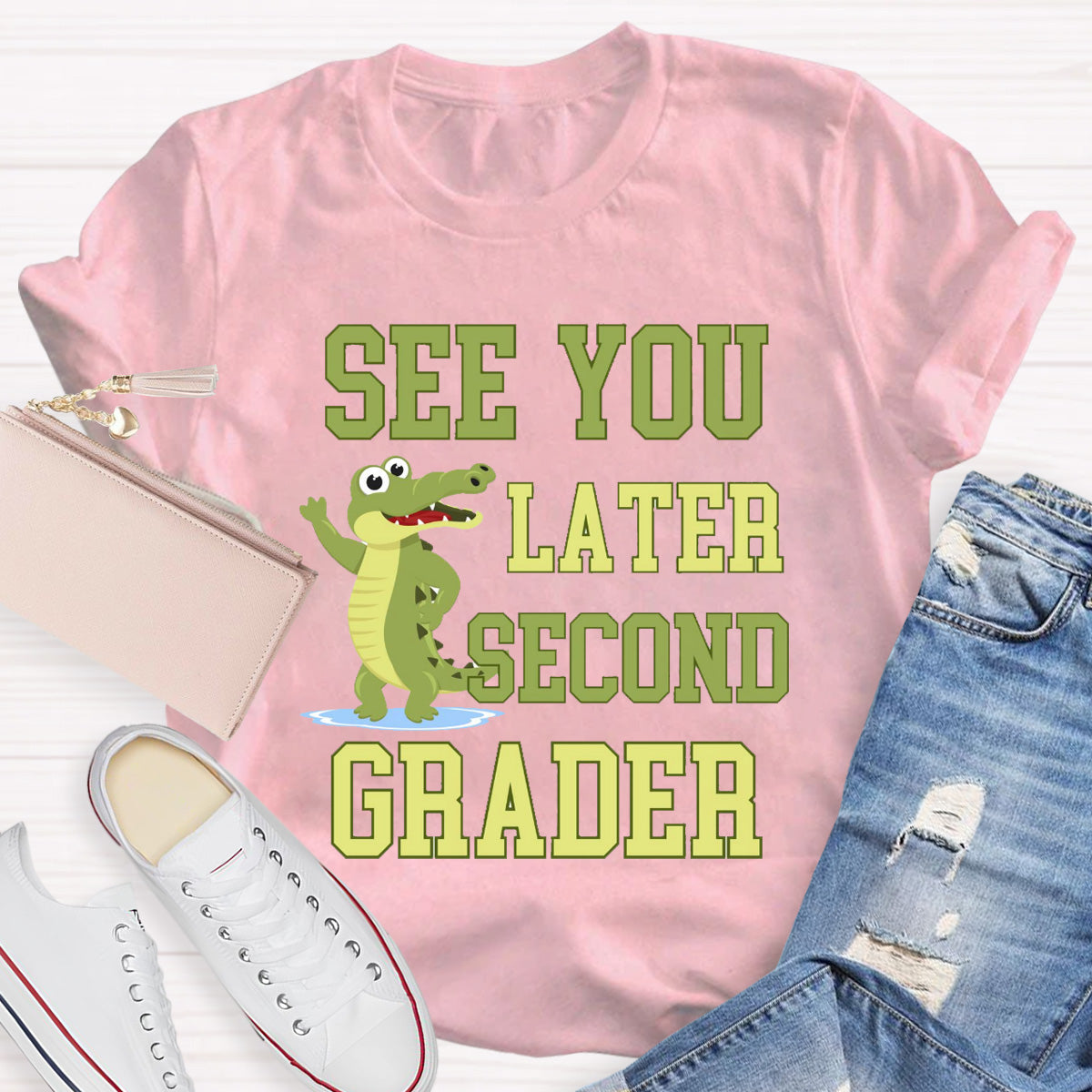 Personalized Grade See You Later Second Grader Teacher T-Shirt