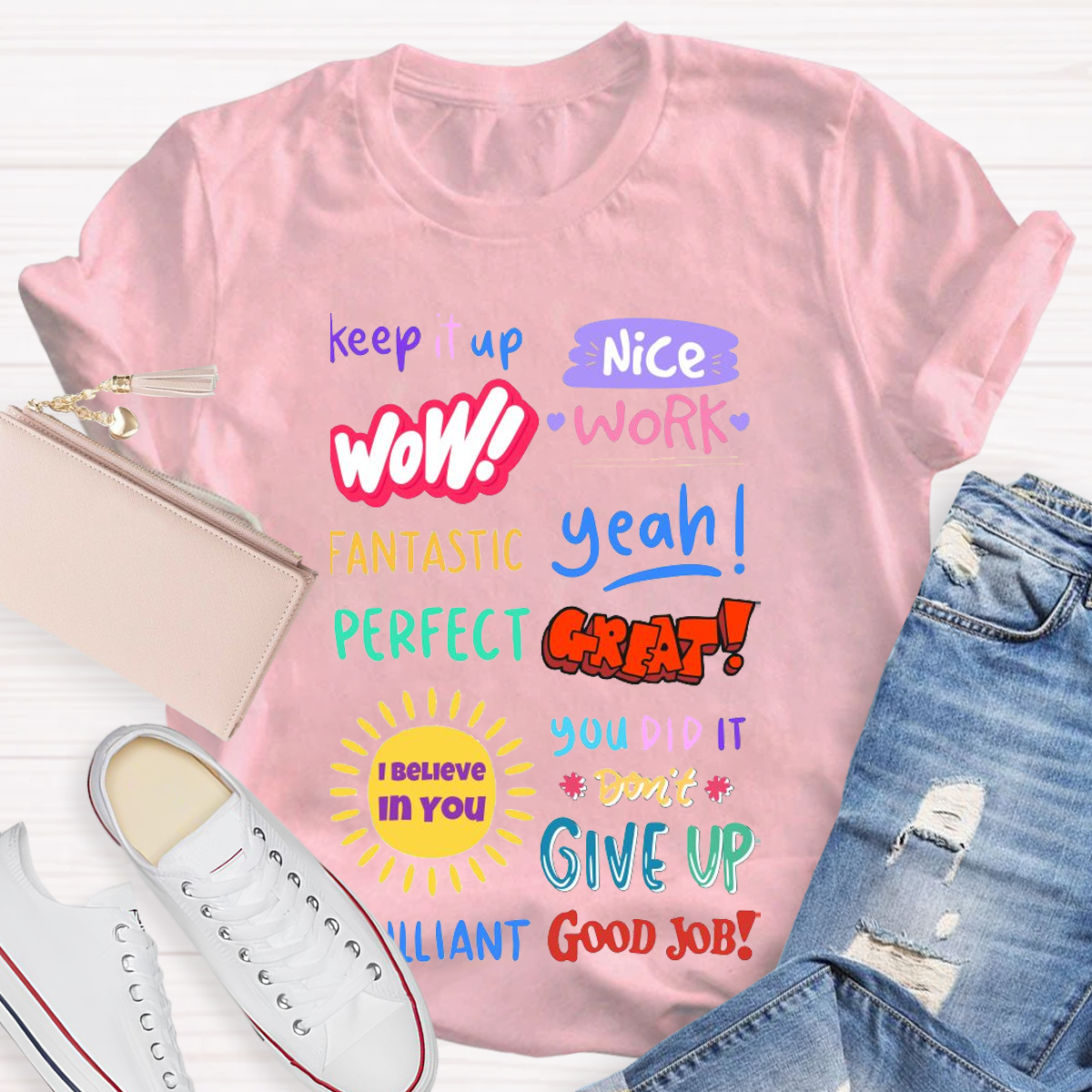 Inspirational Teacher Design Empowering Educators With Style T-shirt