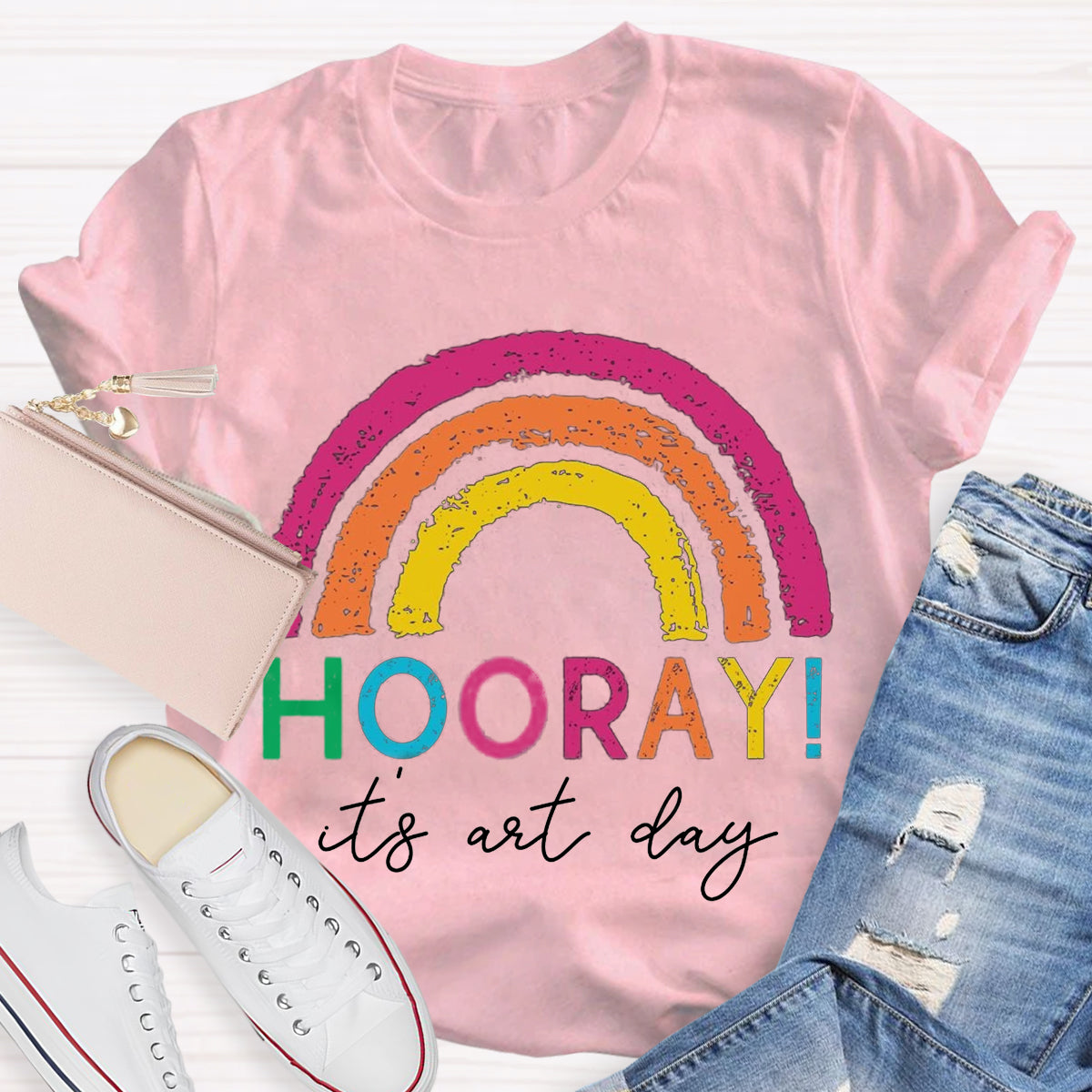 Hooray It's Art Day Teacher T-Shirt