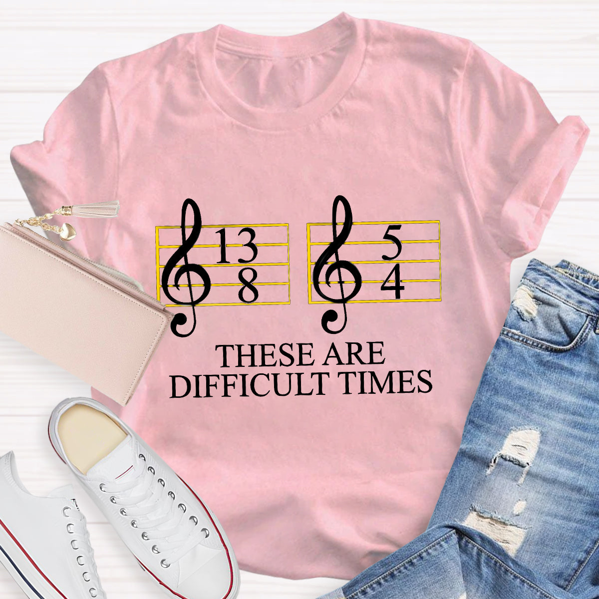 Music Difficult Times Music Teacher T-Shirt