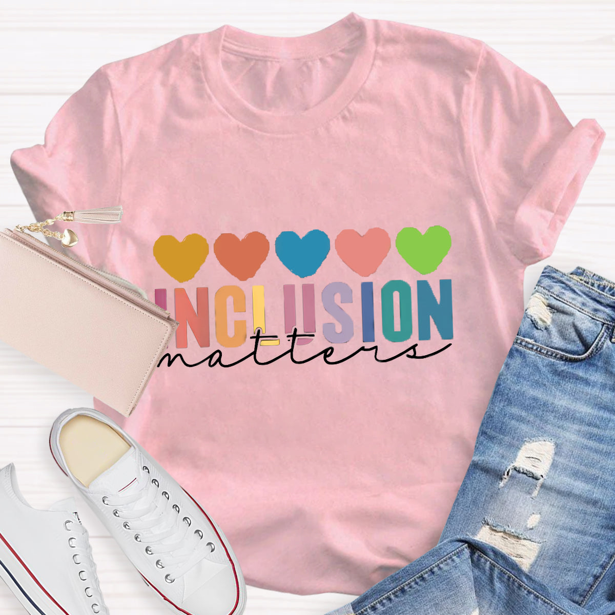 Inclusion Matter Heart T-Shirt