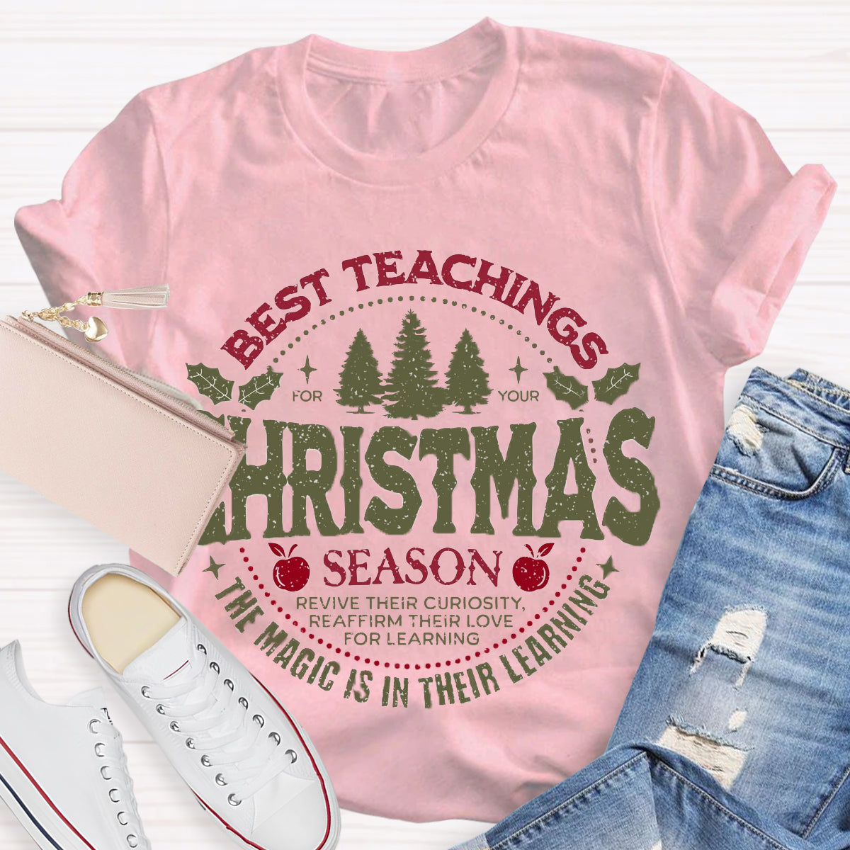 Best Teacher Christmas Season T-Shirt