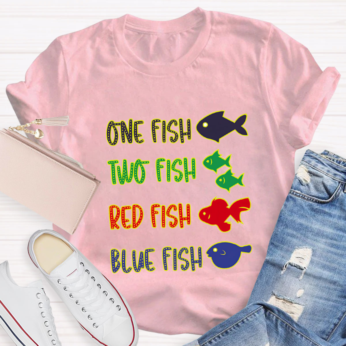 One Fish Two Fish Red Fish Blue Fish T-Shirt