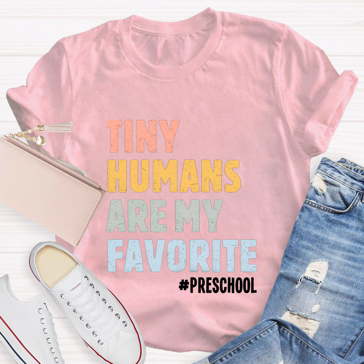 Personalized Grade Tiny Humans Are My Favorite T-Shirt