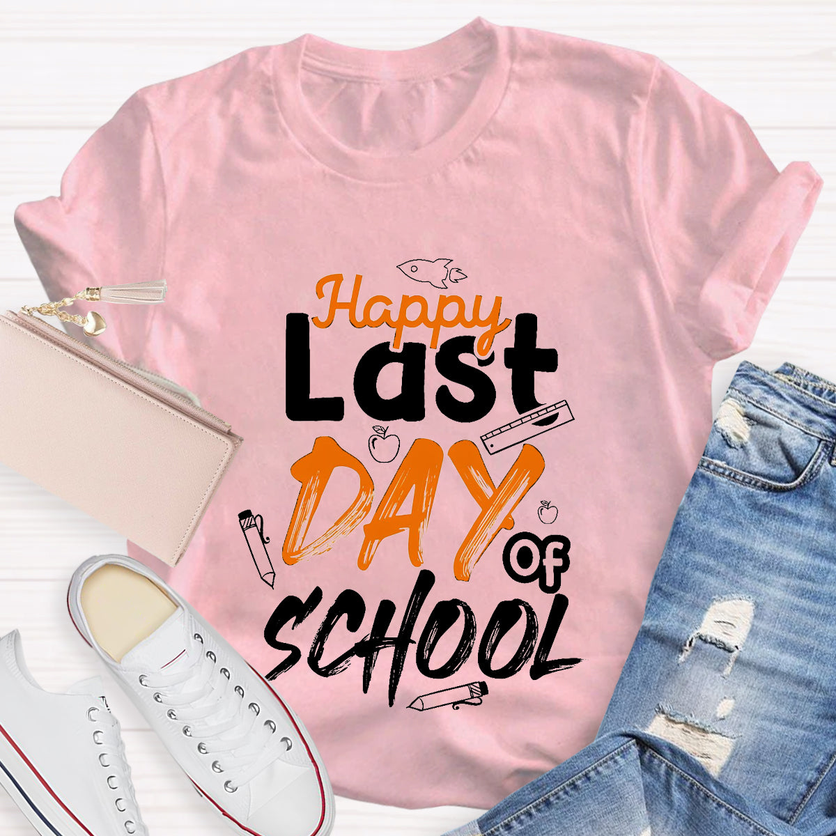 Happy Last Day Of School Ruler T-Shirt