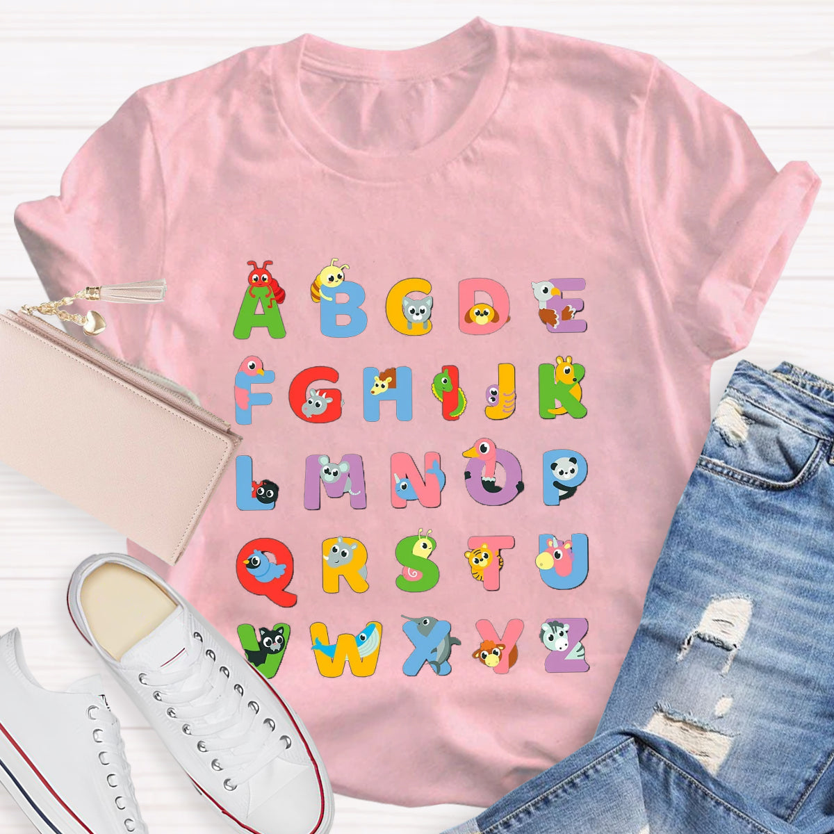 Animal Alphabet Lover Learning T-Shirt