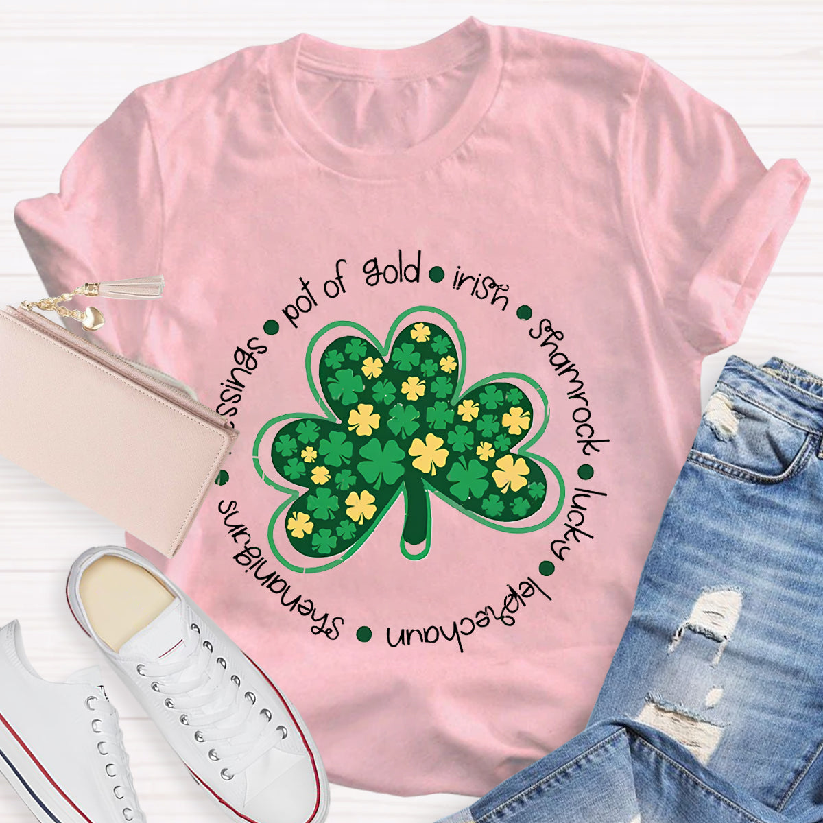 Funny St Patty's Day Shamrock Lucky T-Shirt