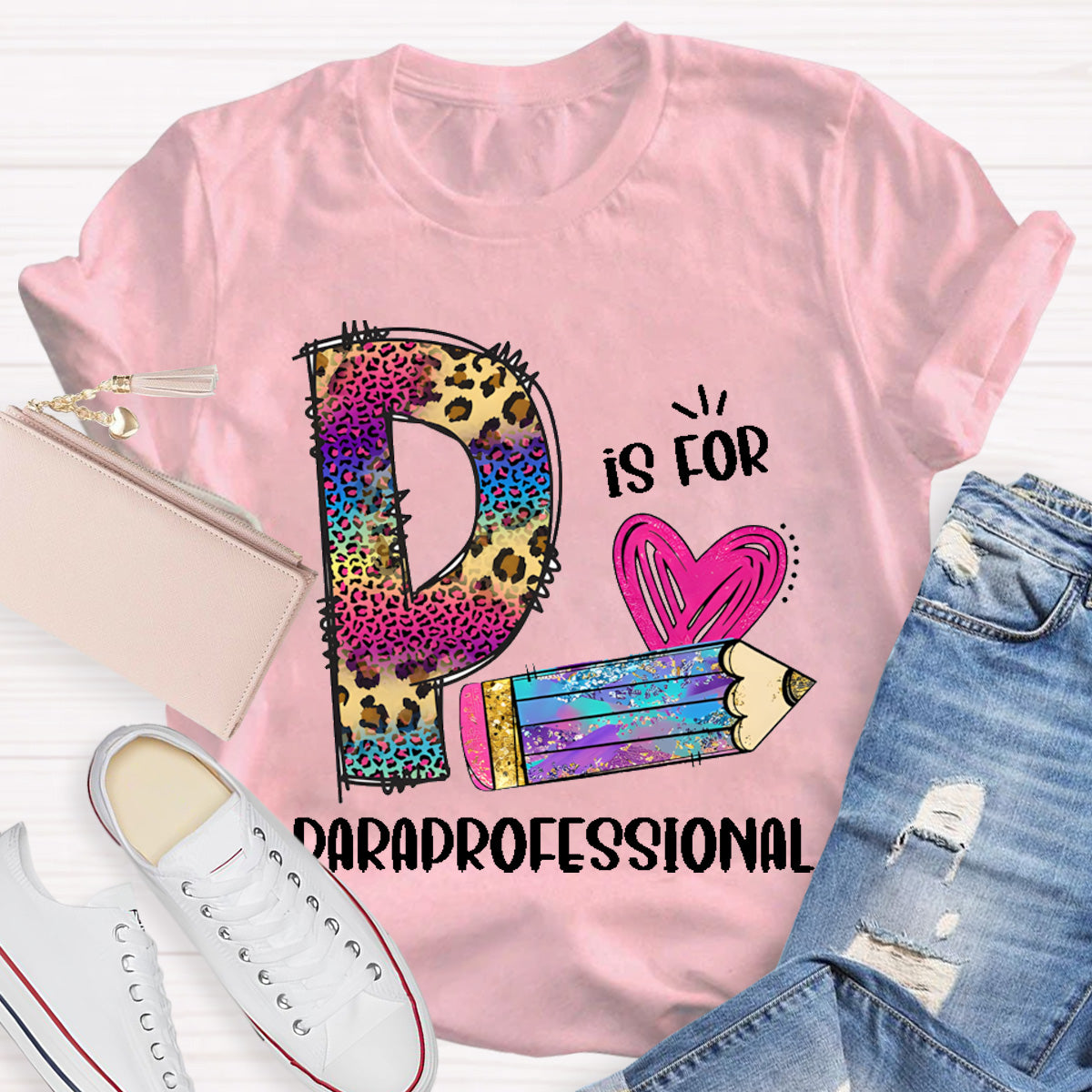 P is For Paraprofessional Teacher T-Shirt