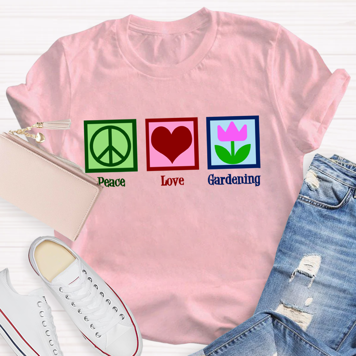 Peace Love Gardening T-Shirt