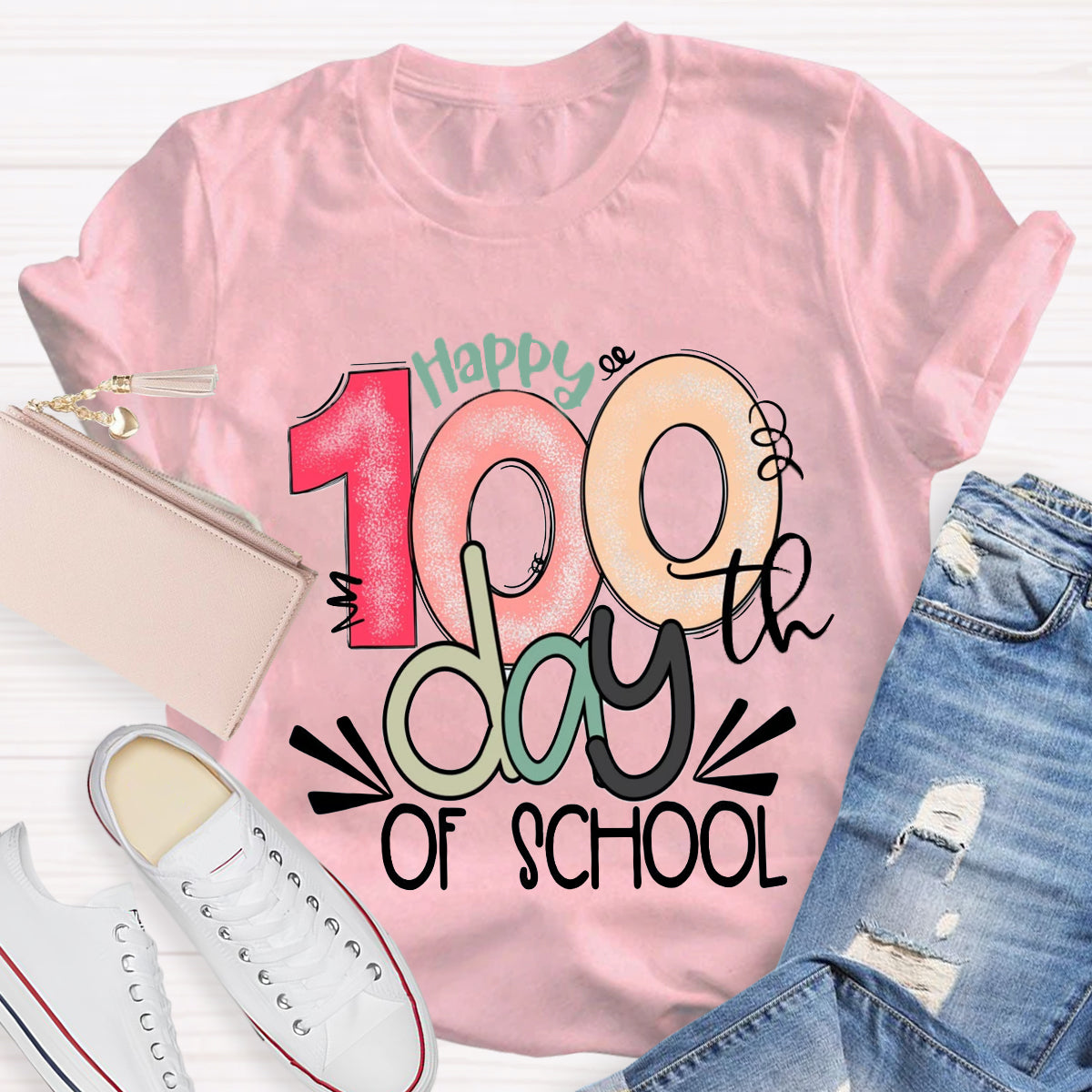 Happy 100th Days Of School T-Shirt