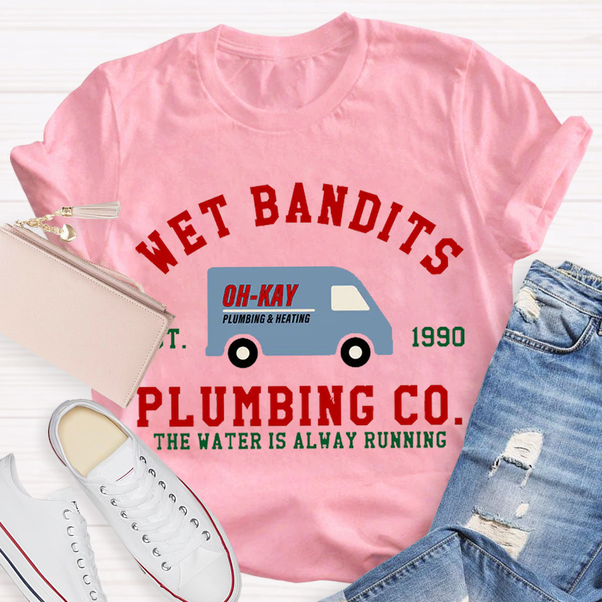 Wet Bandits Plumbing Co Teacher T-Shirt