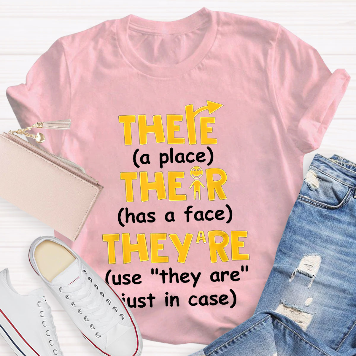 There Their They’re English Grammar T-Shirt