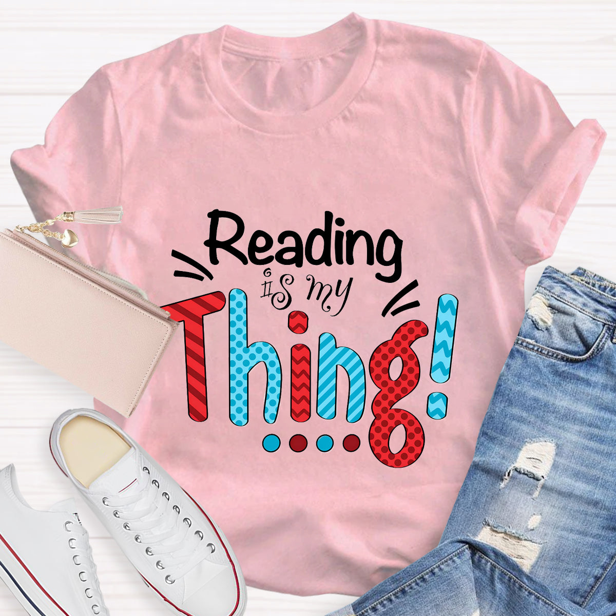 Reading Is My Thing Teacher T-Shirt