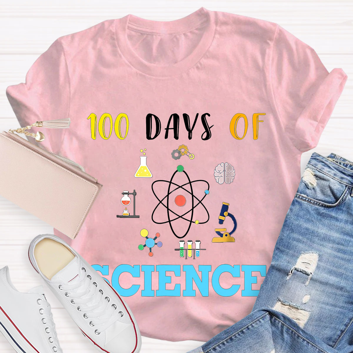 100 Days Of Science Teacher T-Shirt