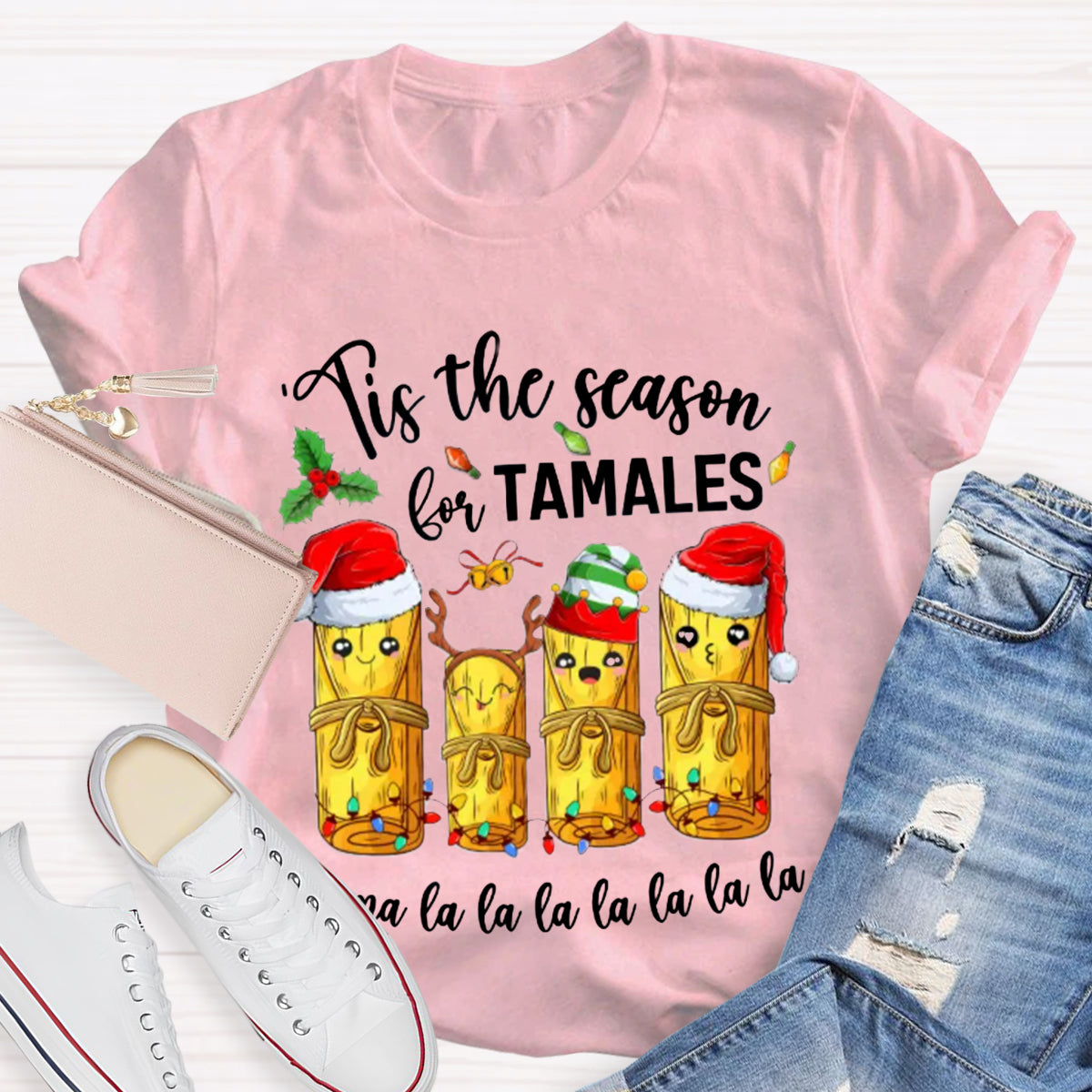 Tis The Season For Tamales Spanish Teacher T-Shirt