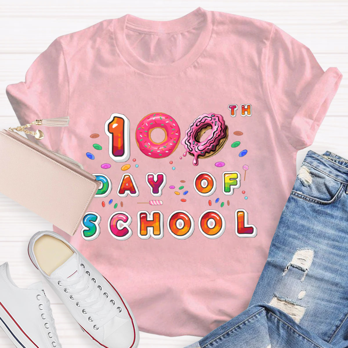 100th Day Of School Donut T-Shirt