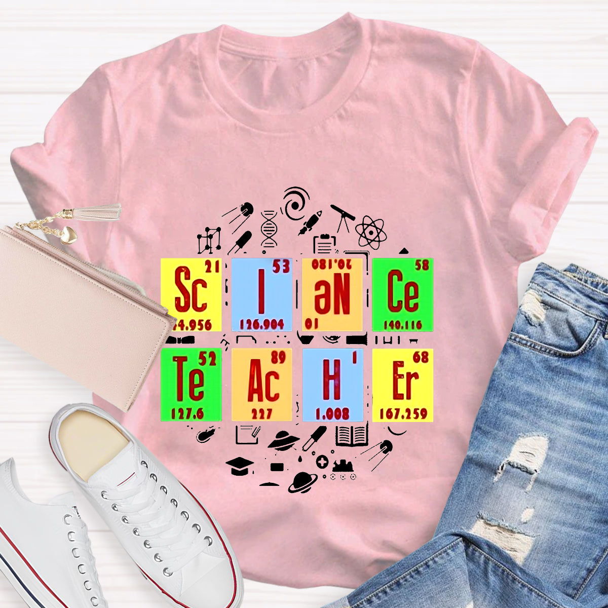 Science Teacher Periodic Table T-Shirt