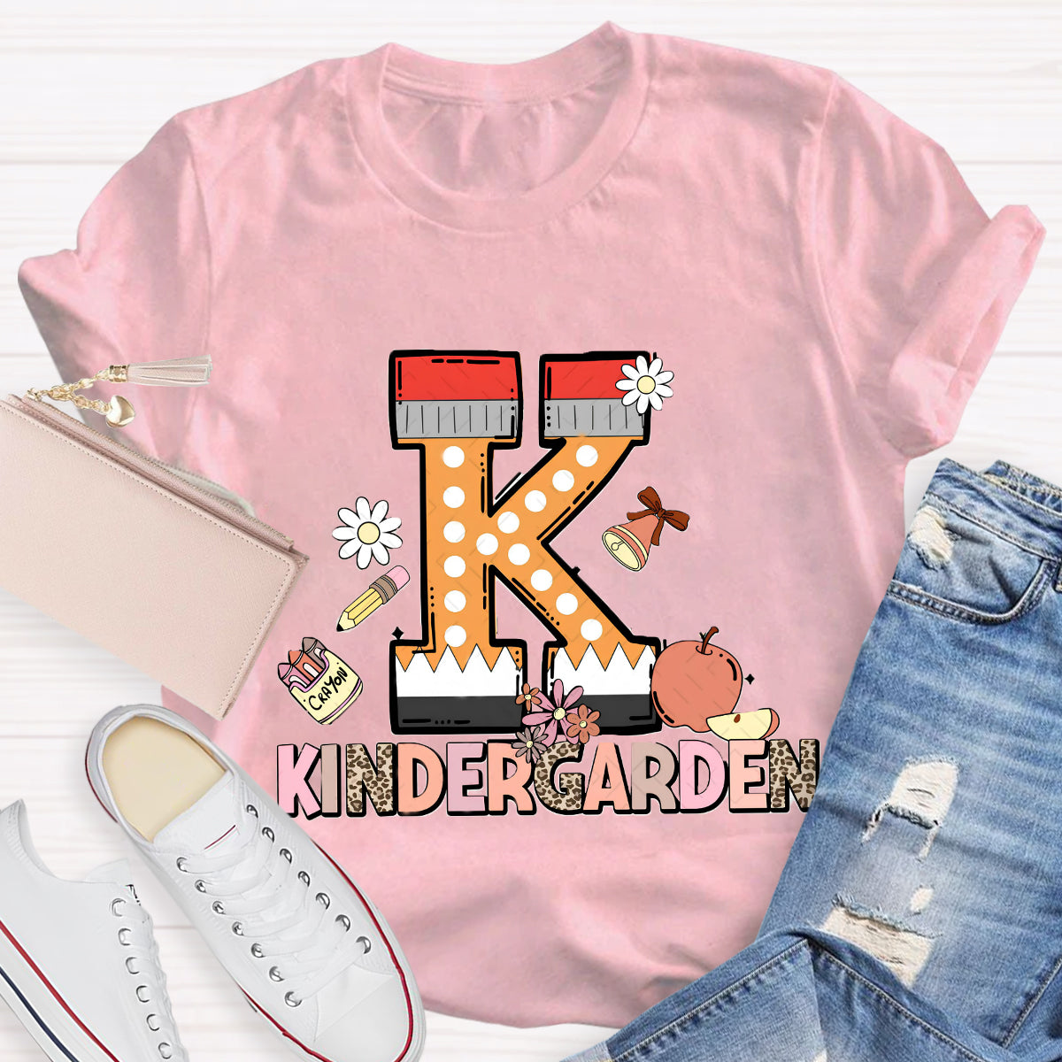 Personalized Grade K IS Symbol Of kindergarten Teacher T-Shirt