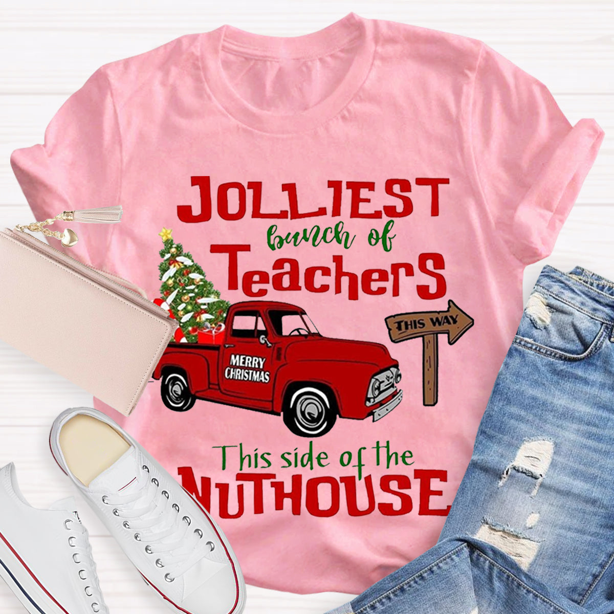 Jolliest Bunch of Teachers Teacher T-Shirt