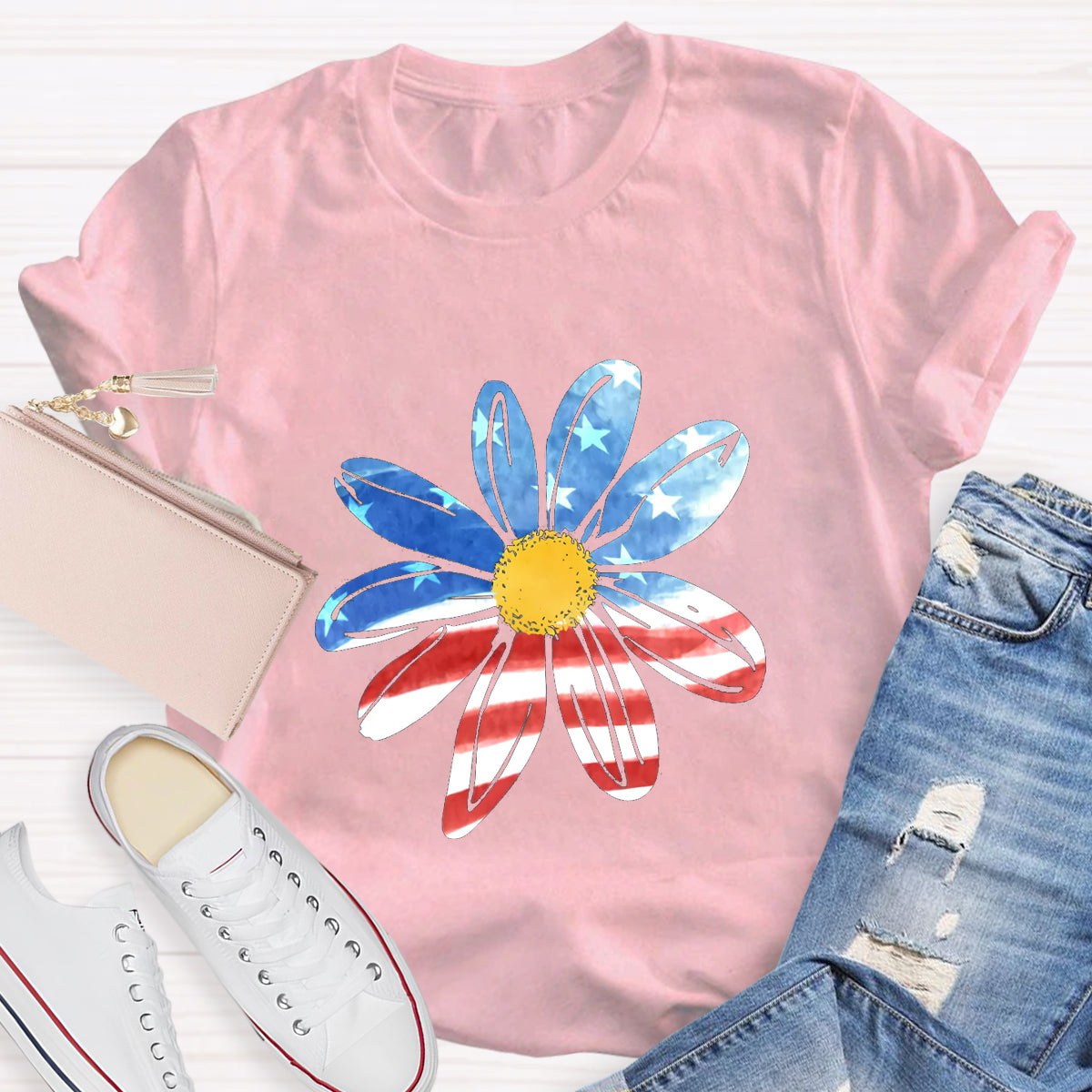 Patriotic Sunflower T-Shirt