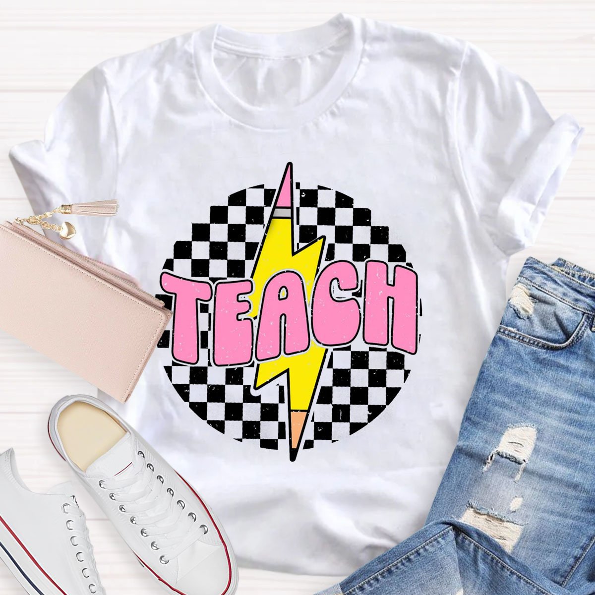 Retro Pencil Teacher Shirt