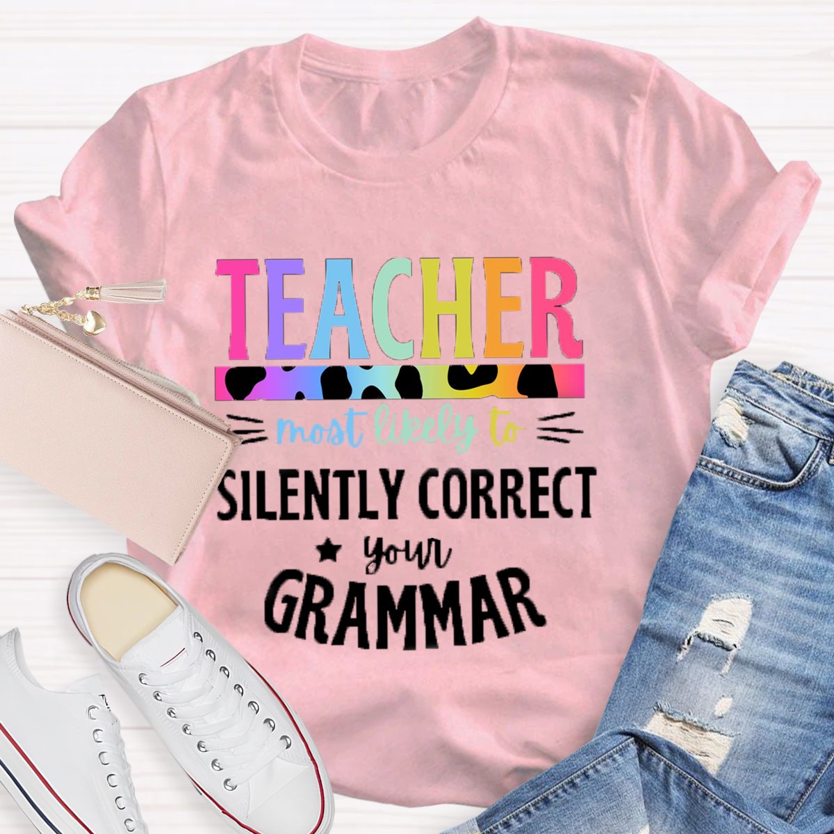 Personalized Text Teacher Group Most Likely To Shirt