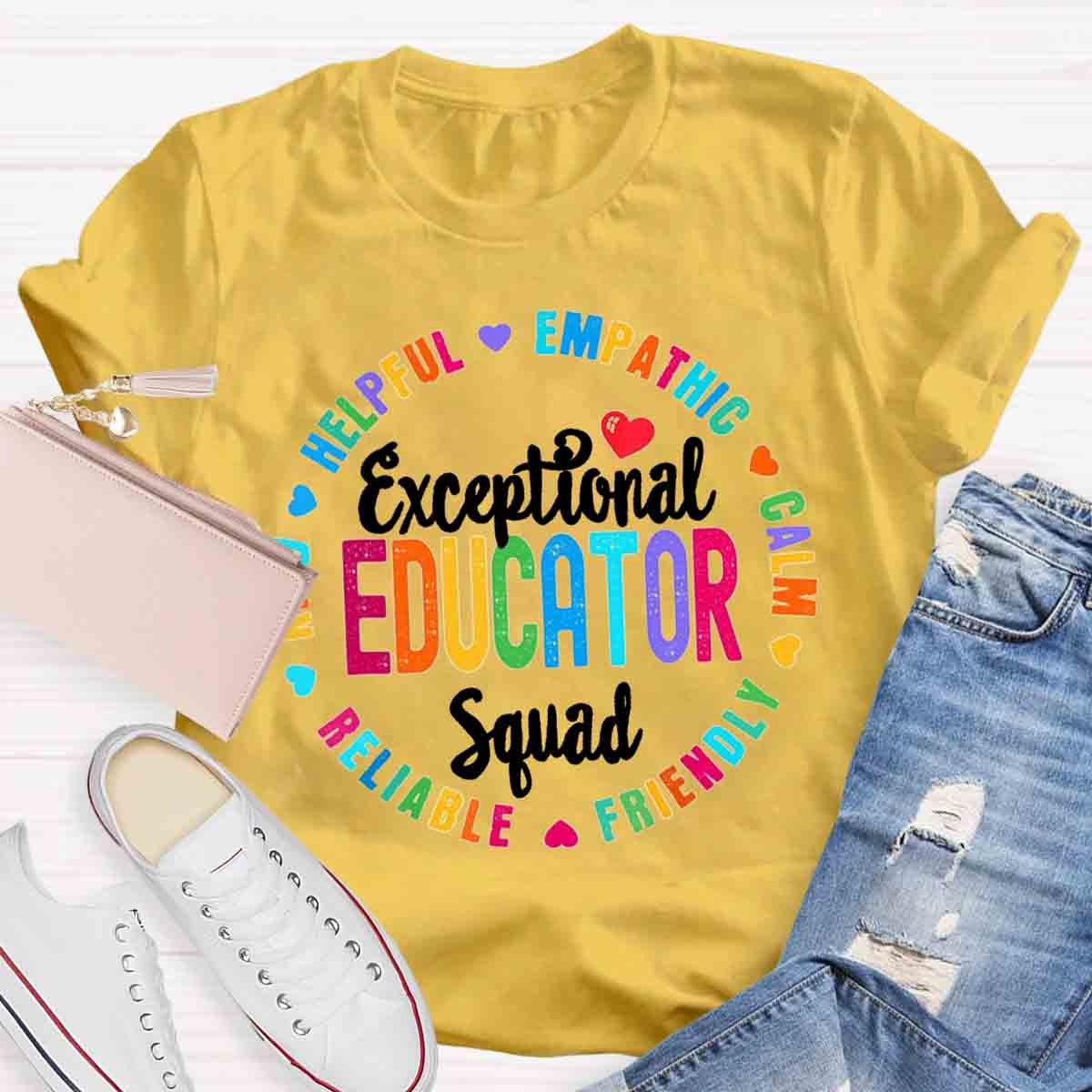 Exceptional Educator Squad Teacher T-Shirt