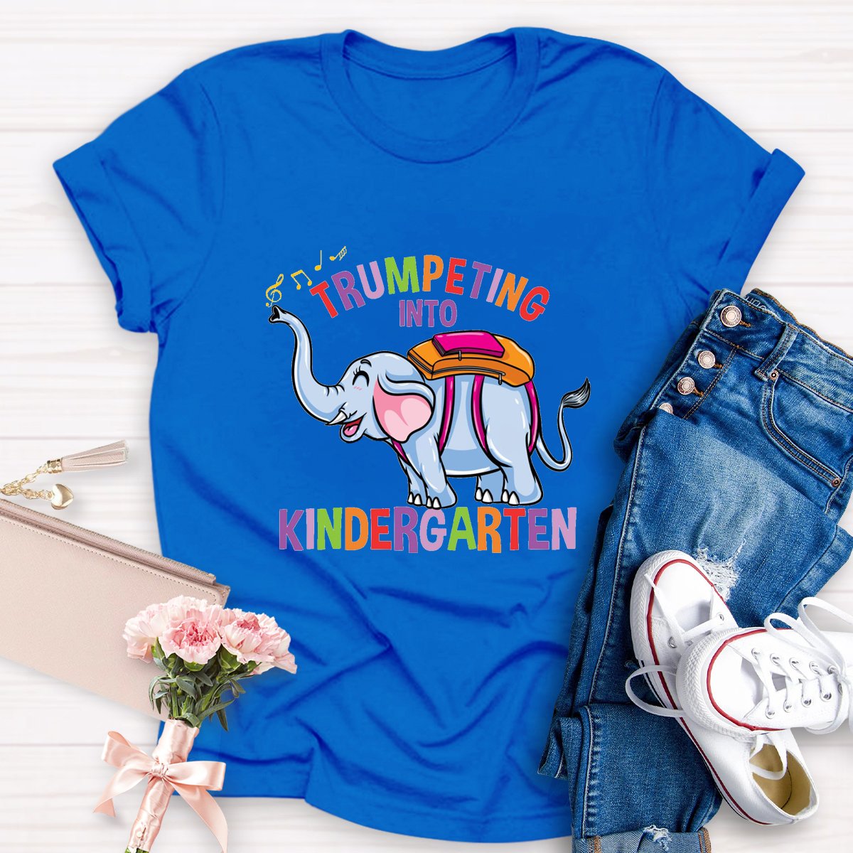 Trumpeting Into Kindergarten Teacher Shirt