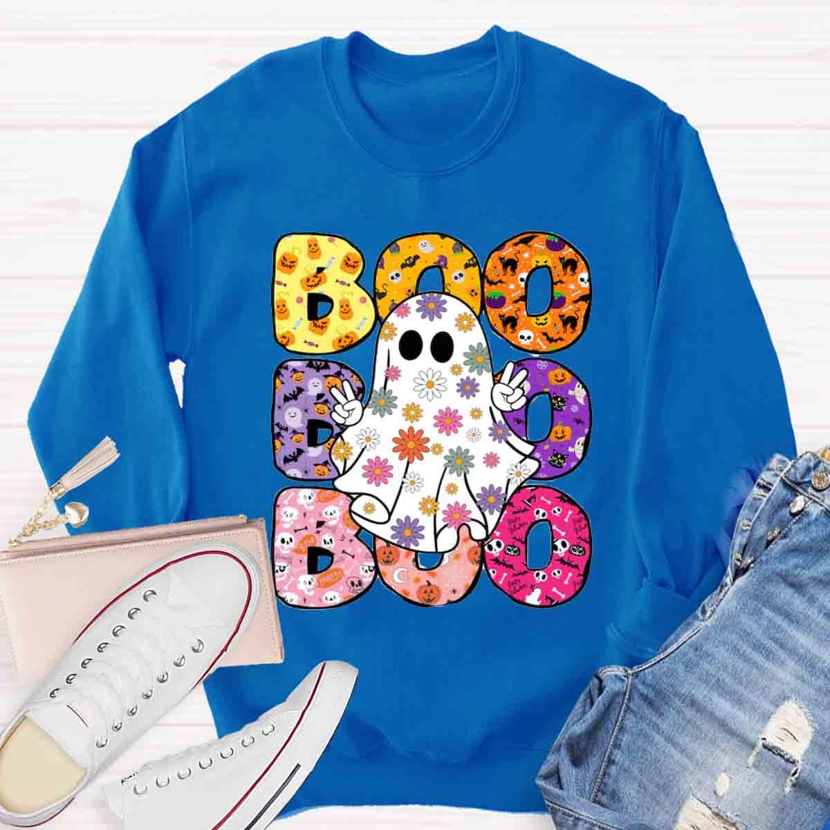 Halloween Boo Ghost Spooky Sweatshirt