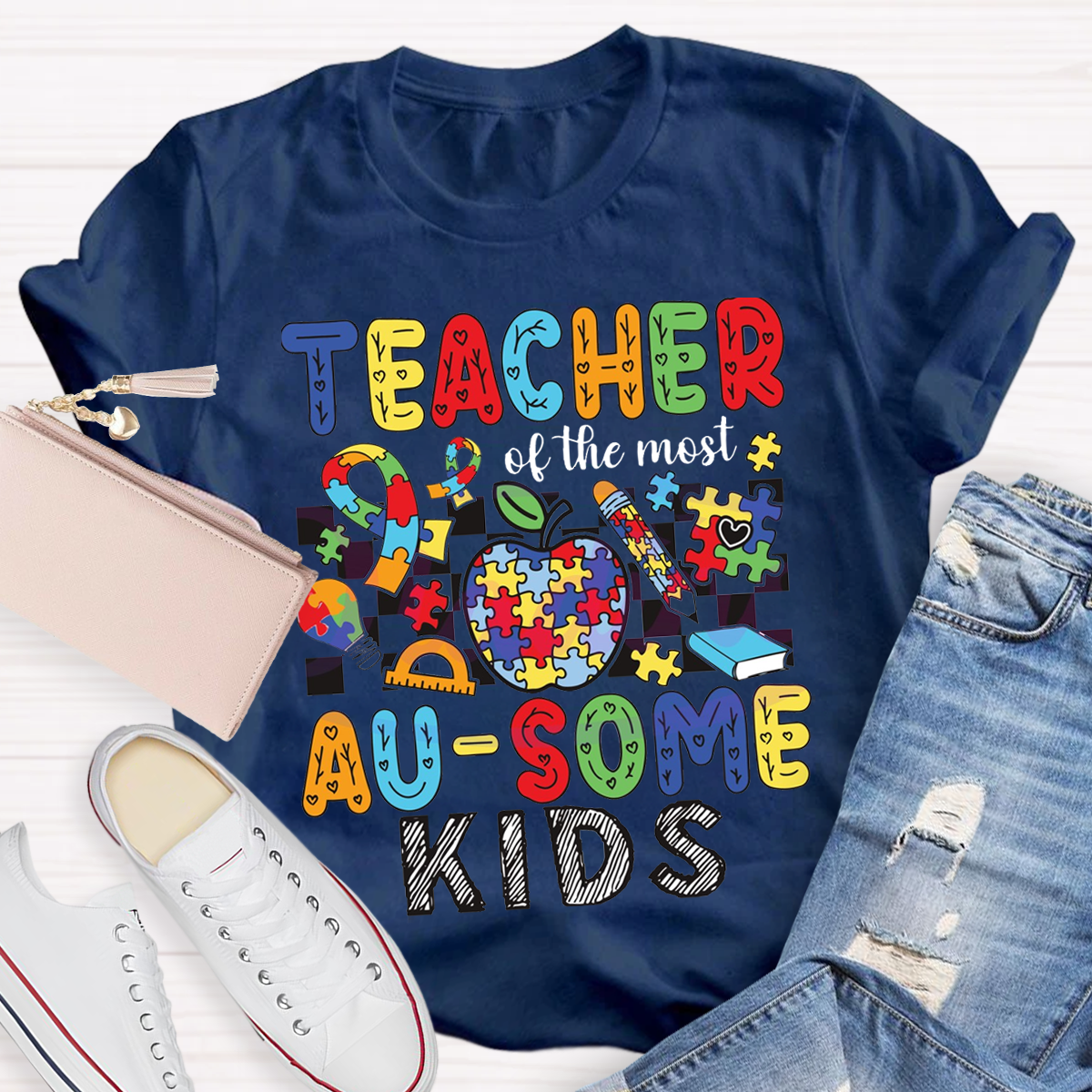 Teach Of Most Au-some Kids T-Shirt