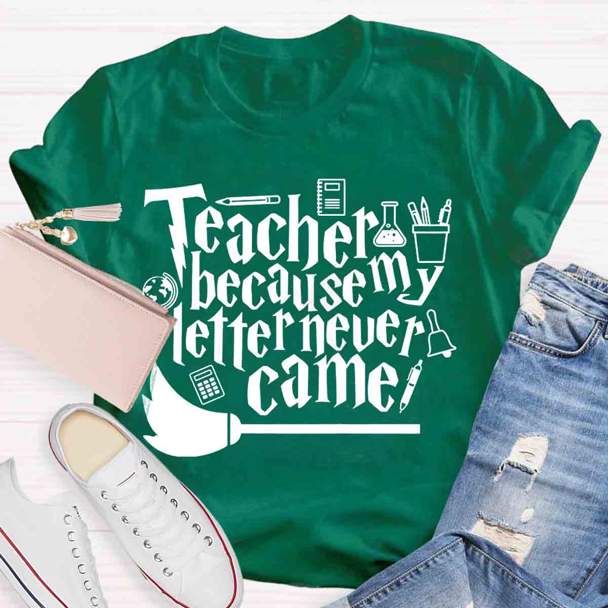 Teacher Because My Letter Never Came Get In Loser Teacher T-Shirt