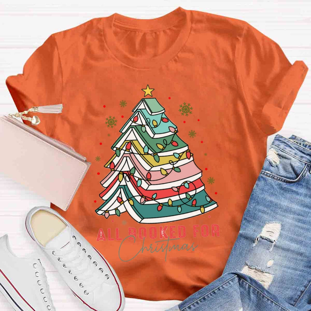 All Booked For Christmas T-shirt