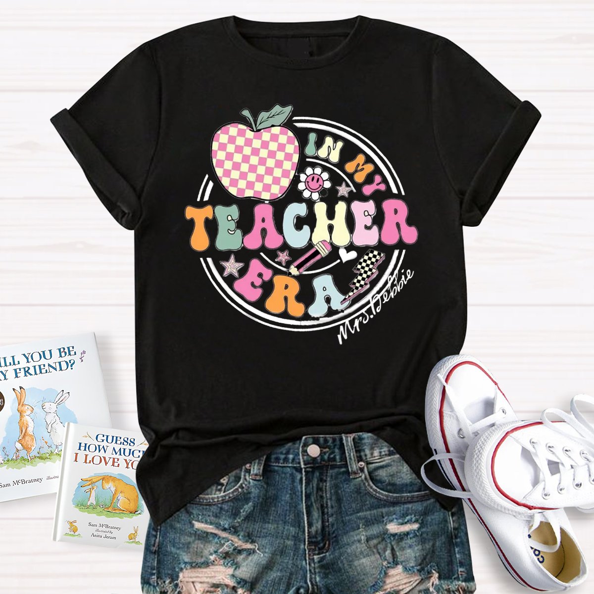 Personalized Name In My Teacher Ear Teacher Shirt