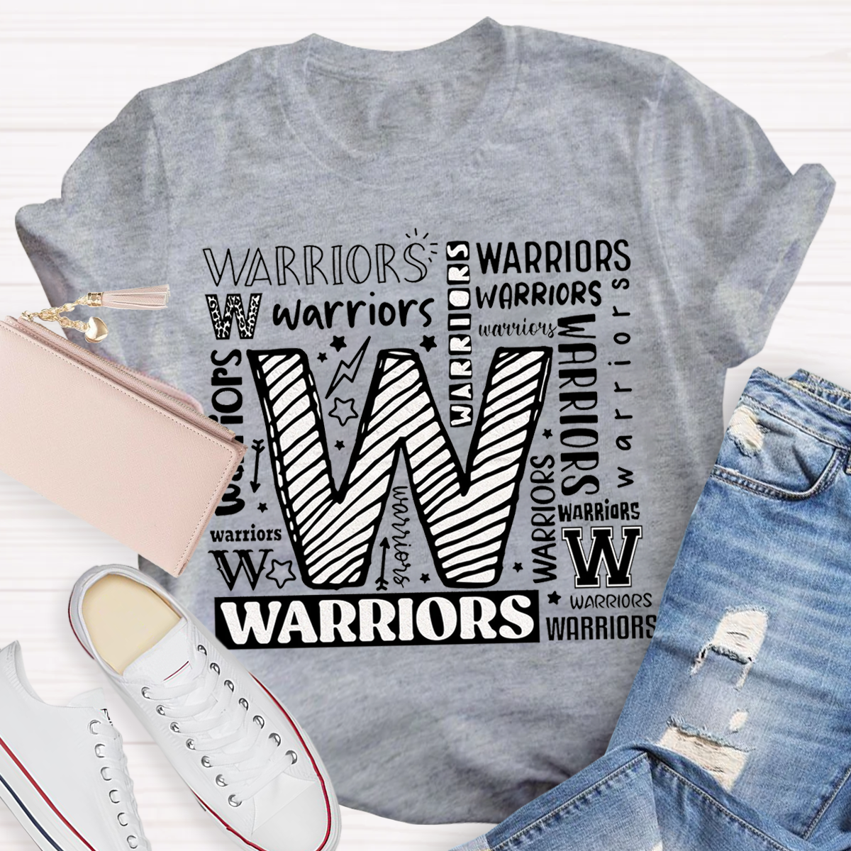 Warriors Mascot School Teacher T-shirt