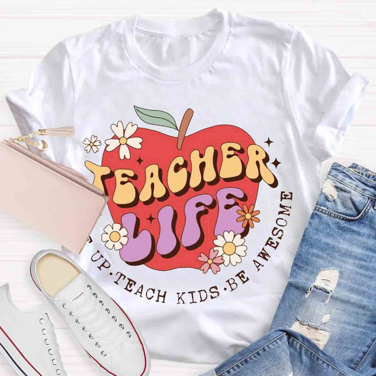 Teacher Life Apple T-Shirt