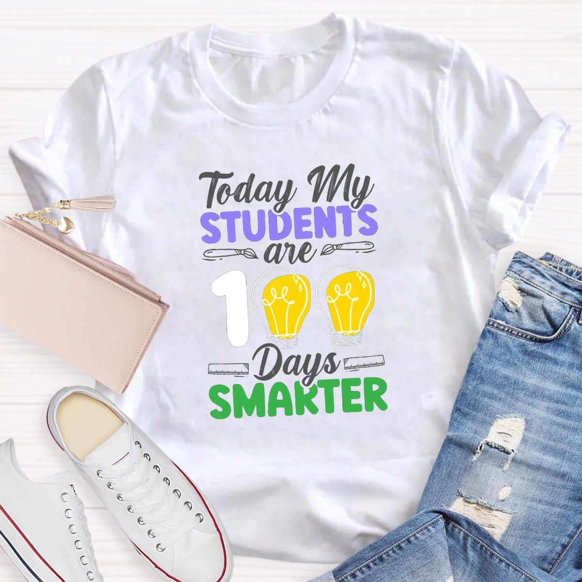 Today My Students Are 100 Days Smarter Teacher Shirt