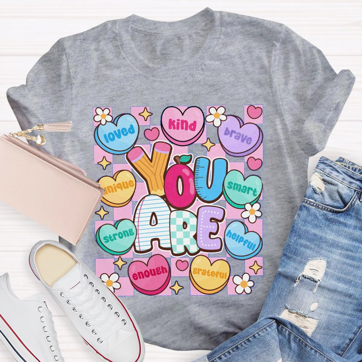 You Are Kind Unique Smart Kindergarten Teacher Shirt