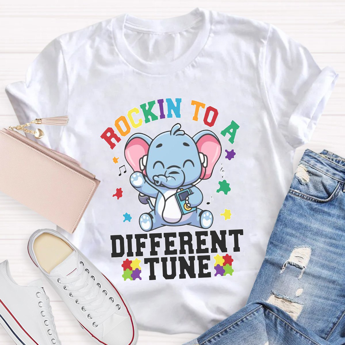 Rockin To A Different Tune Teacher Shirt