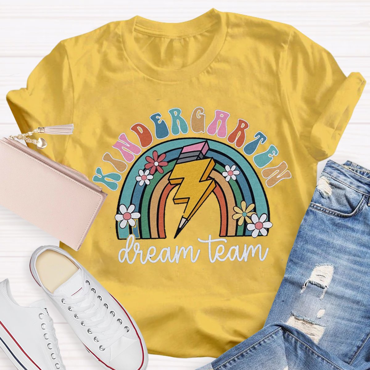 Personalized Kindergarten Dream TeamTeacher Shirt