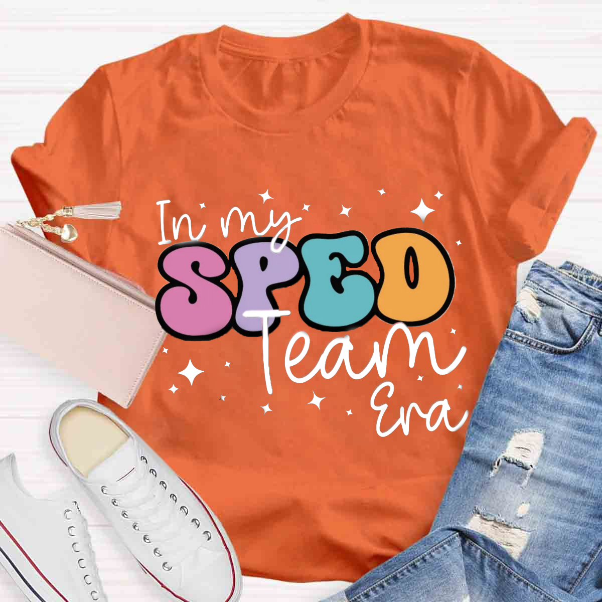 In My Sped Team Era Teacher T-Shirt