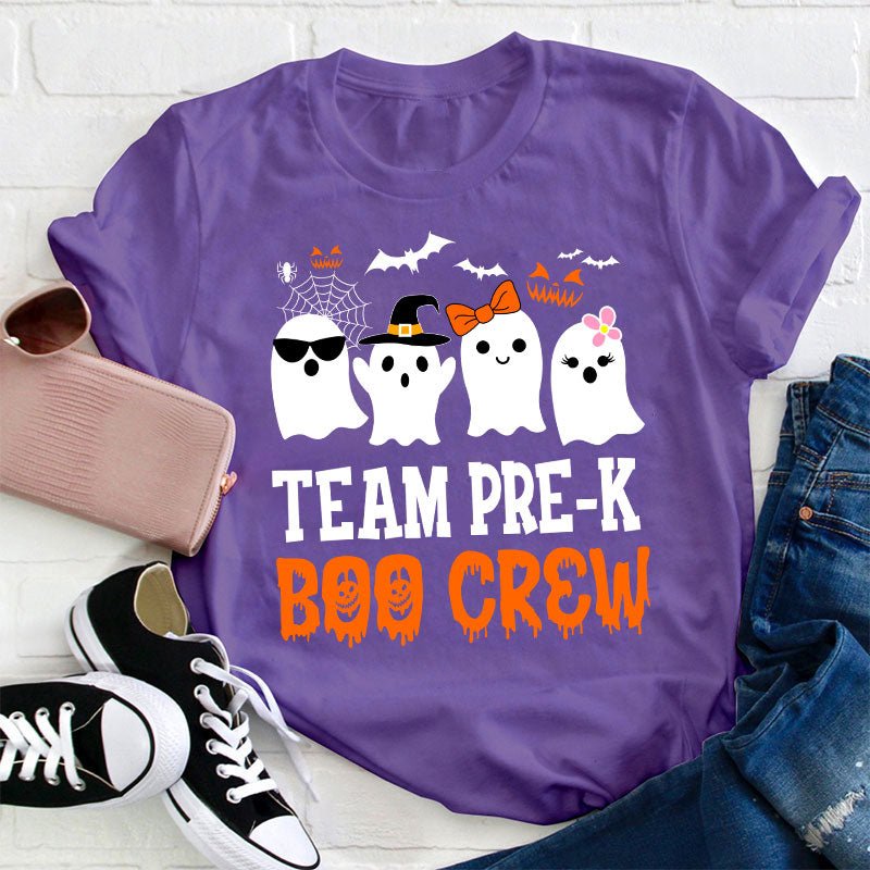 Personalized Team Boo Crew Teacher T-Shirt