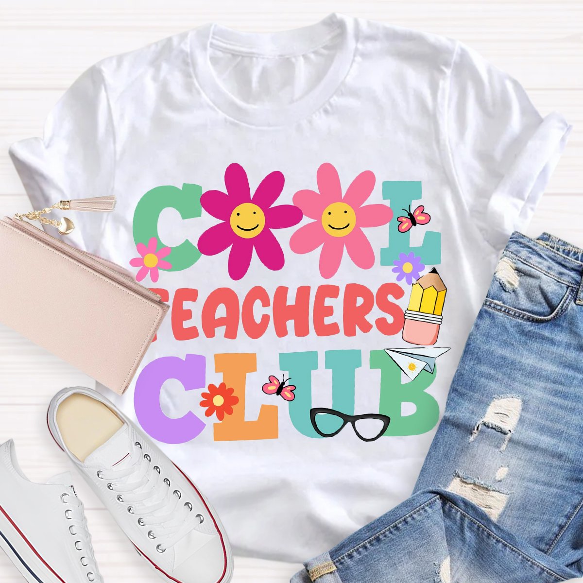 Cool Teachers Club Teacher's Day T-Shirt