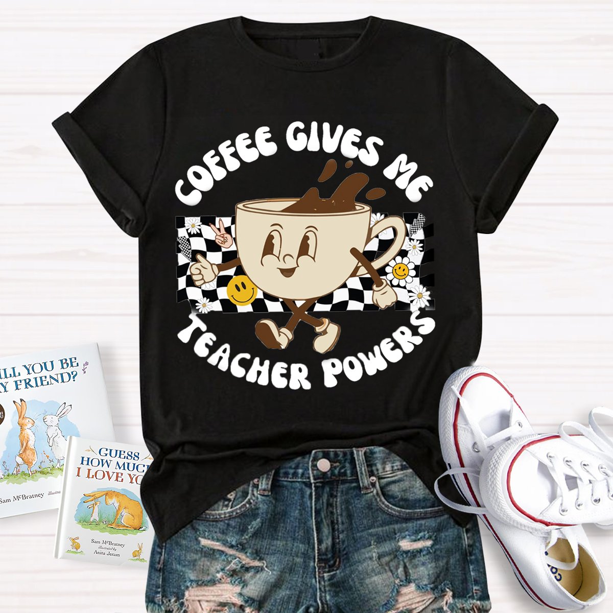 Coffee Gives Me Teacher Powers Shirt