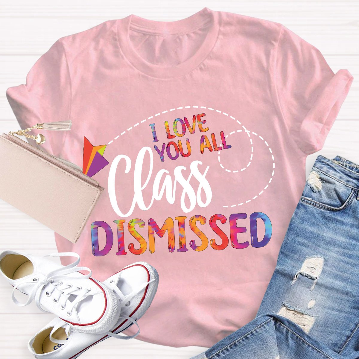 I Love You All Class Dismissed Teacher Graphic Shirt