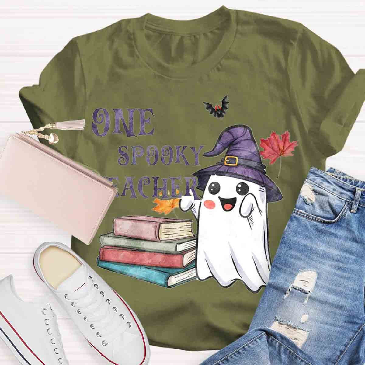 One Spook Teacher Halloween T-Shirt