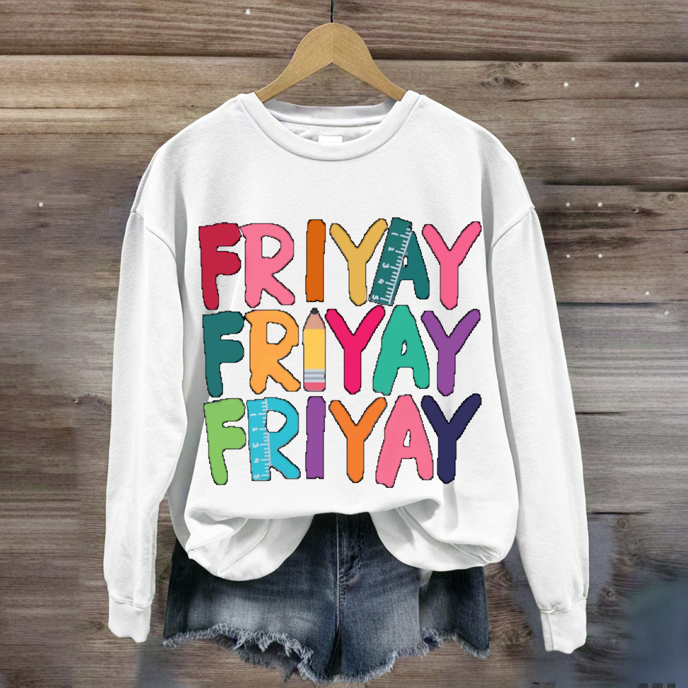 Teacher Happy Friyay Sweatshirt