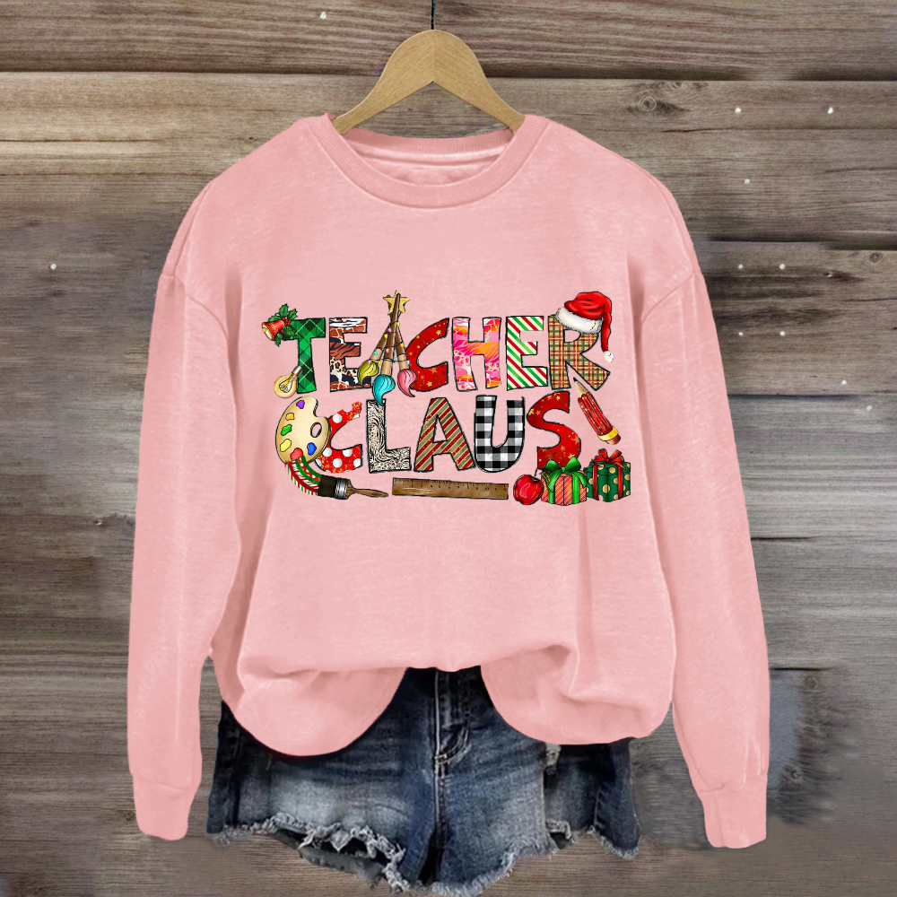 Teacher Claus Art Teacher Sweatshirt