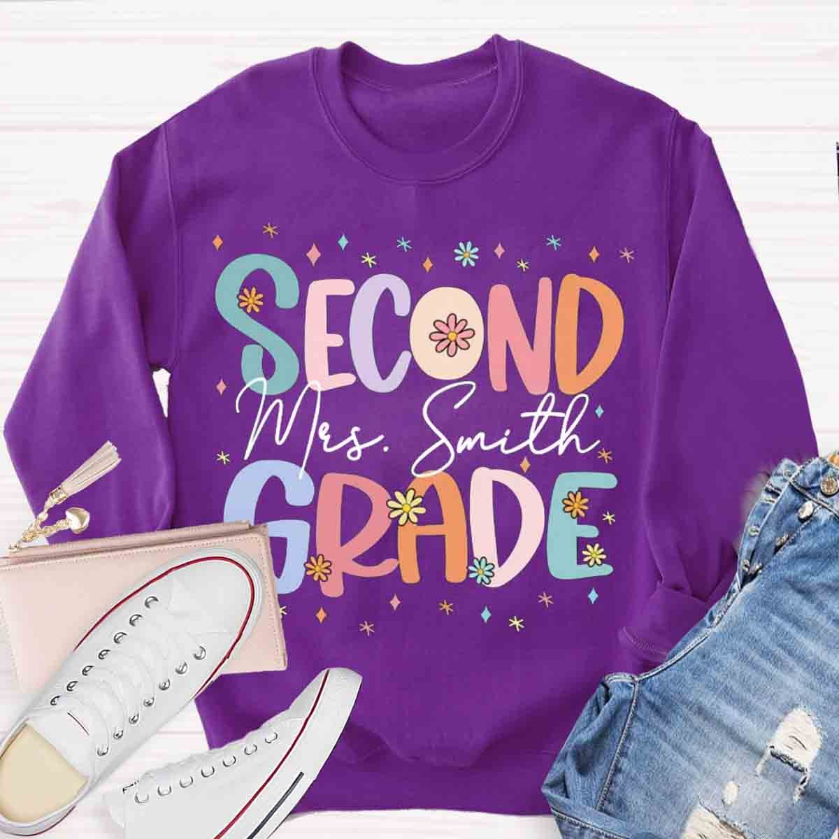 Personalized Cute Flower Collage Design Sweatshirt